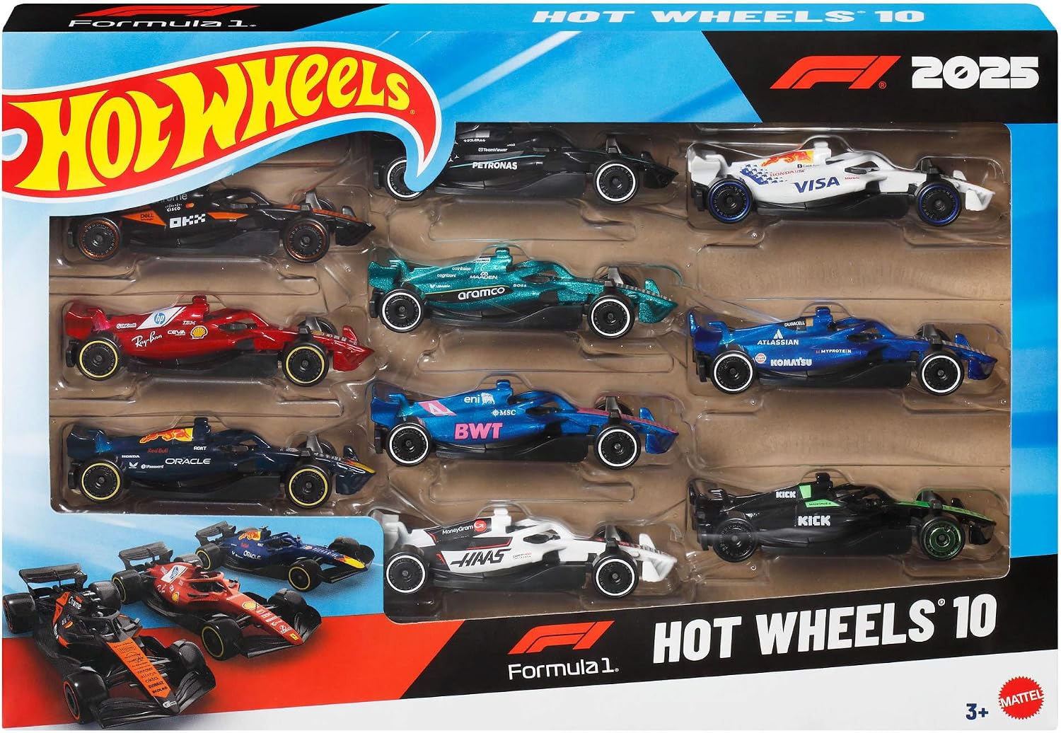 Hot Wheels Basic Car 10 Pack: Formula 1