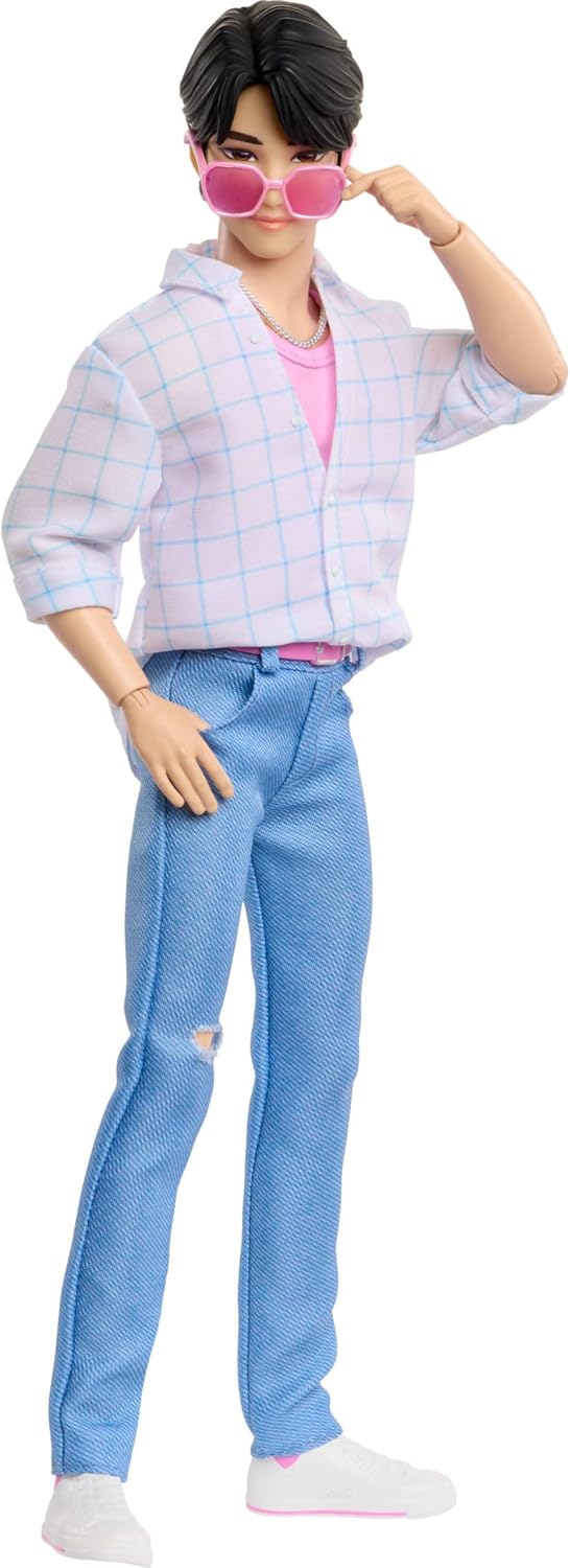 Mattel Kpop Demon Hunters Saja Boys Jinu Fashion Doll | Wearing “Soda Pop” Performance Look, 2 Accessories, Inspired by the Movie