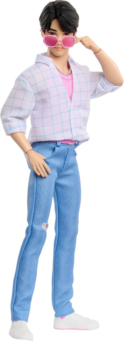 Mattel Kpop Demon Hunters Saja Boys Jinu Fashion Doll | Wearing “Soda Pop” Performance Look, 2 Accessories, Inspired by the Movie