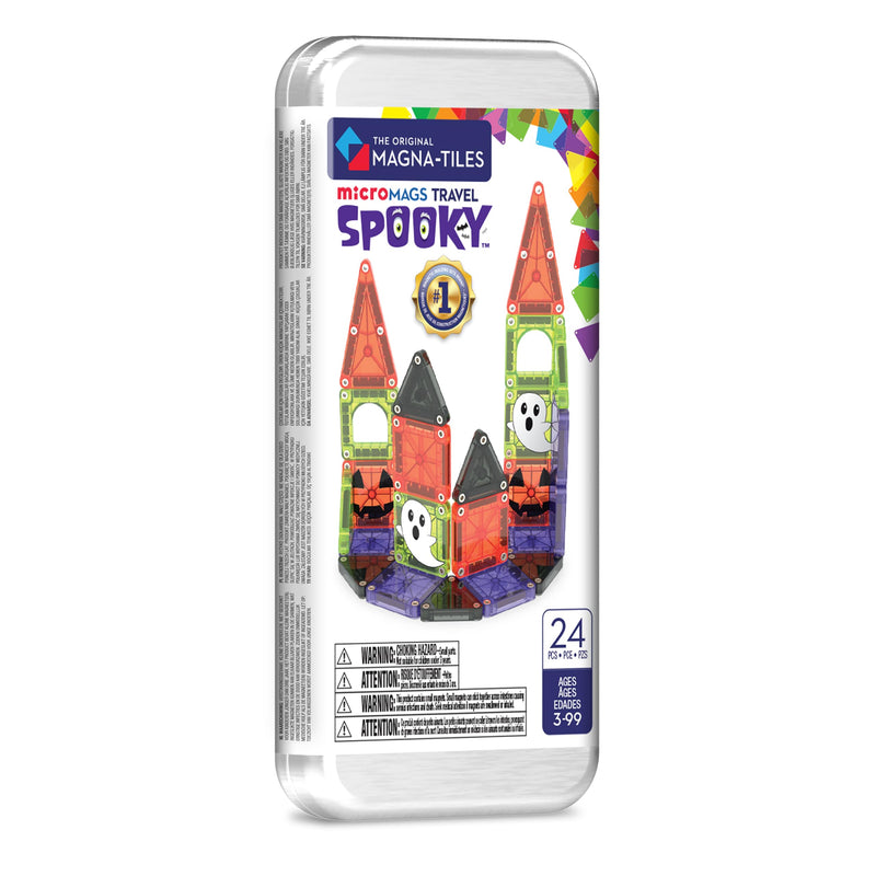 Magna-Tiles microMAGS 24-delige griezelreisset - het originele magneetbouwmerk