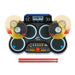 VTech - Kidi DJ Drums, elektronische batterij voor kinderen met lichtgevende pads, cimbalen, drumsticks, bluetooth, jack-aansluiting voor hoofdtelefoon, leren en spelletjes, cadeau voor kinderen vanaf