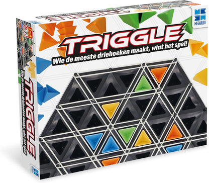 Megableu - TRIGGLE - Bordspel Strategie & Logica Voor Familie En Kinderen 7 Jaar+ - Vorm Driehoeken Om Te Scoren - Tactisch Gezelschapsspel - 2 Tot 4 Spelers - Nederlandse Versie