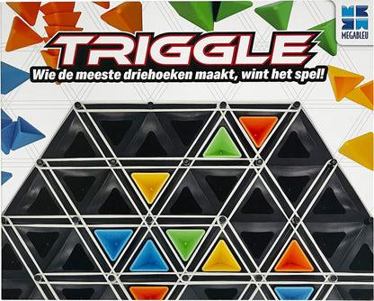 Megableu - TRIGGLE - Bordspel Strategie & Logica Voor Familie En Kinderen 7 Jaar+ - Vorm Driehoeken Om Te Scoren - Tactisch Gezelschapsspel - 2 Tot 4 Spelers - Nederlandse Versie