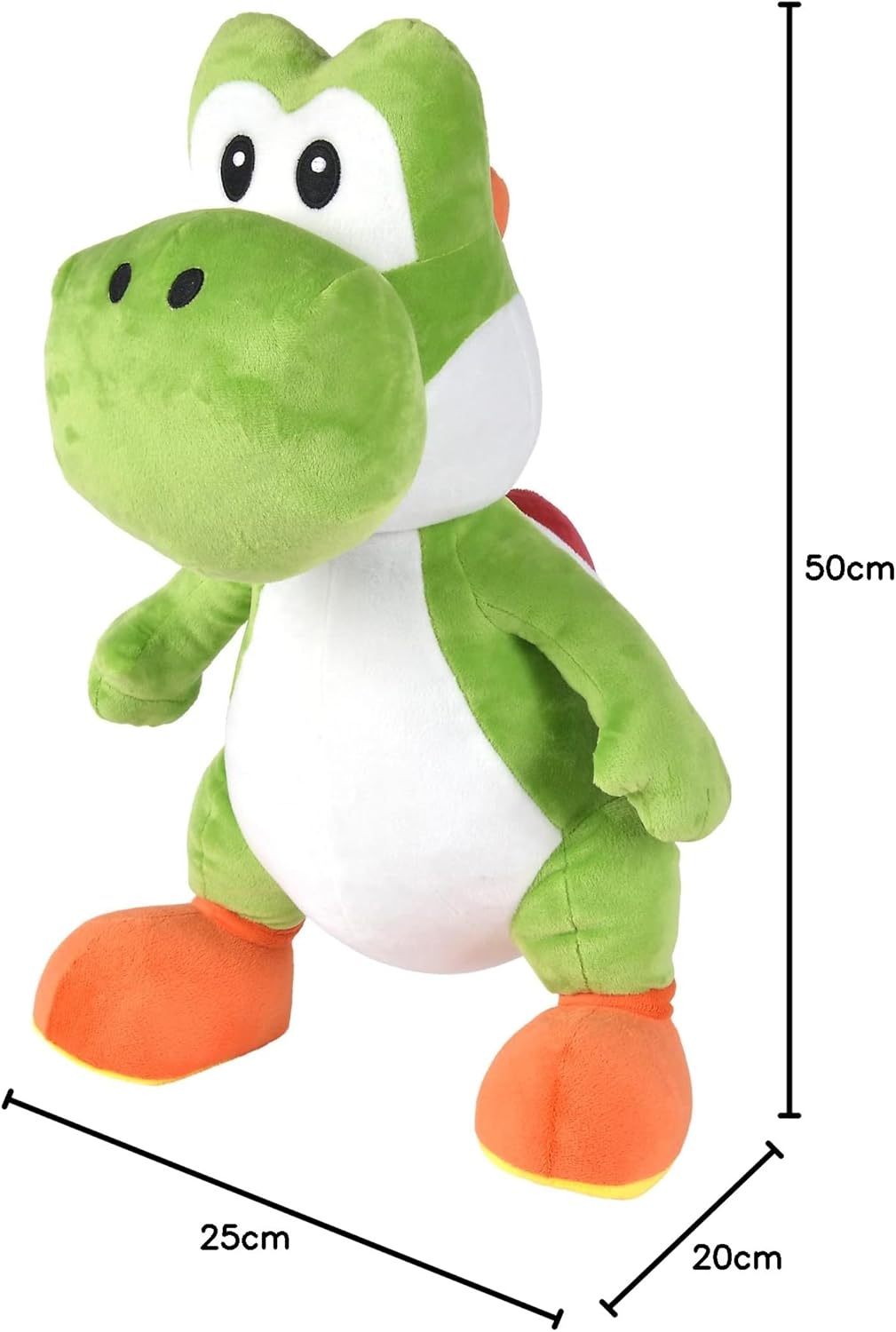 Simba Yoshi knuffeldier, 50 cm, Super Mario, zacht en aangenaam materiaal, 100% origineel, geschikt voor alle leeftijden (109231015)