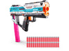 XSHOT Skins Pro Series Fury X Blaster Toy Gun, 40 Foam Half Darts, Slam Fire Action, 20 Dart QuickRelease Clip, Air Pocket Tech, 42,7 m bereik, Fast Reload Foam Blaster voor kinderen en tieners S1
