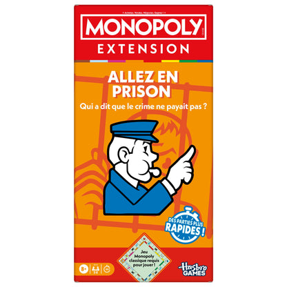 Monopoly, uitbreiding Ga naar de gevangenis (klassiek monopoly-spel vereist om te spelen) - Franse versie