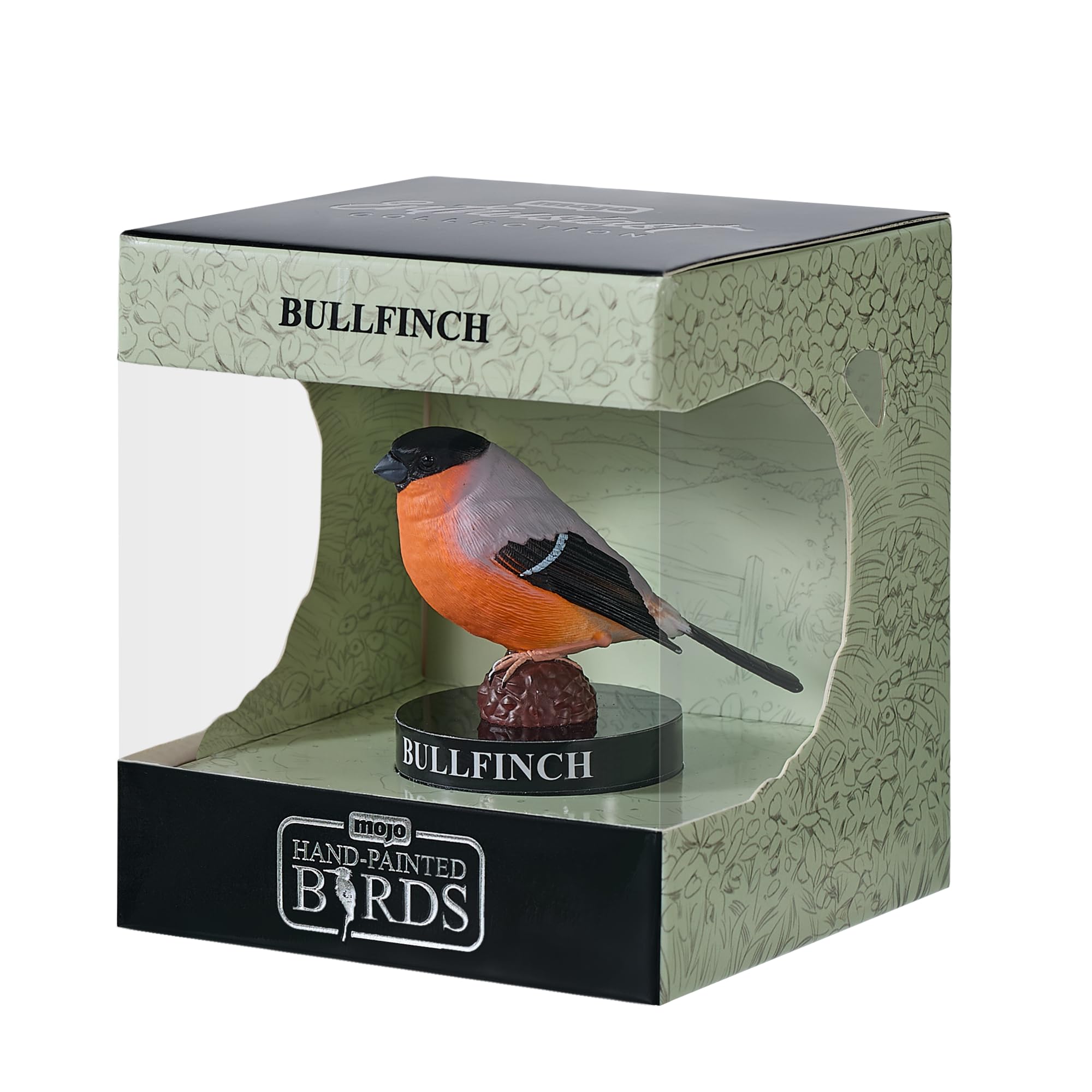 MOJO | Europese Goudvink Garden Bird Enthusiast Collection Serie 1, handgeschilderde beeldjes, verzamelobjecten voor dieren in het wild, speelgoed, gedetailleerde sculpturen met QR-code voor leuke