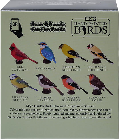 MOJO | Europese Goudvink Garden Bird Enthusiast Collection Serie 1, handgeschilderde beeldjes, verzamelobjecten voor dieren in het wild, speelgoed, gedetailleerde sculpturen met QR-code voor leuke