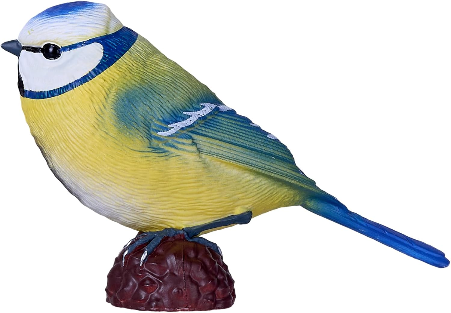 MOJO Blue Tit Garden Bird Enthusiast Collection Serie 1, handgeschilderde beeldjes, verzamelobjecten voor dieren in het wild, speelgoed, gedetailleerde sculpturen met QR-code voor leuke weetjes