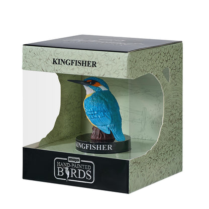 MOJO Bird Enthusiast Collection 1 - Handgeschilderde figuren, verzamelobjecten, speelgoed, gedetailleerde sculpturen met QR-code voor leuke weetjes (ijsvogel
