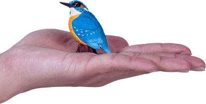 MOJO Bird Enthusiast Collection 1 - Handgeschilderde figuren, verzamelobjecten, speelgoed, gedetailleerde sculpturen met QR-code voor leuke weetjes (ijsvogel