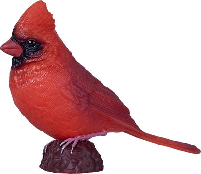 MOJO | American Red Cardinal Garden Bird Enthusiast Collection Series 1, handgeschilderde beeldjes, verzamelobjecten voor dieren in het wild, speelgoed, gedetailleerde sculpturen met QR-code voor