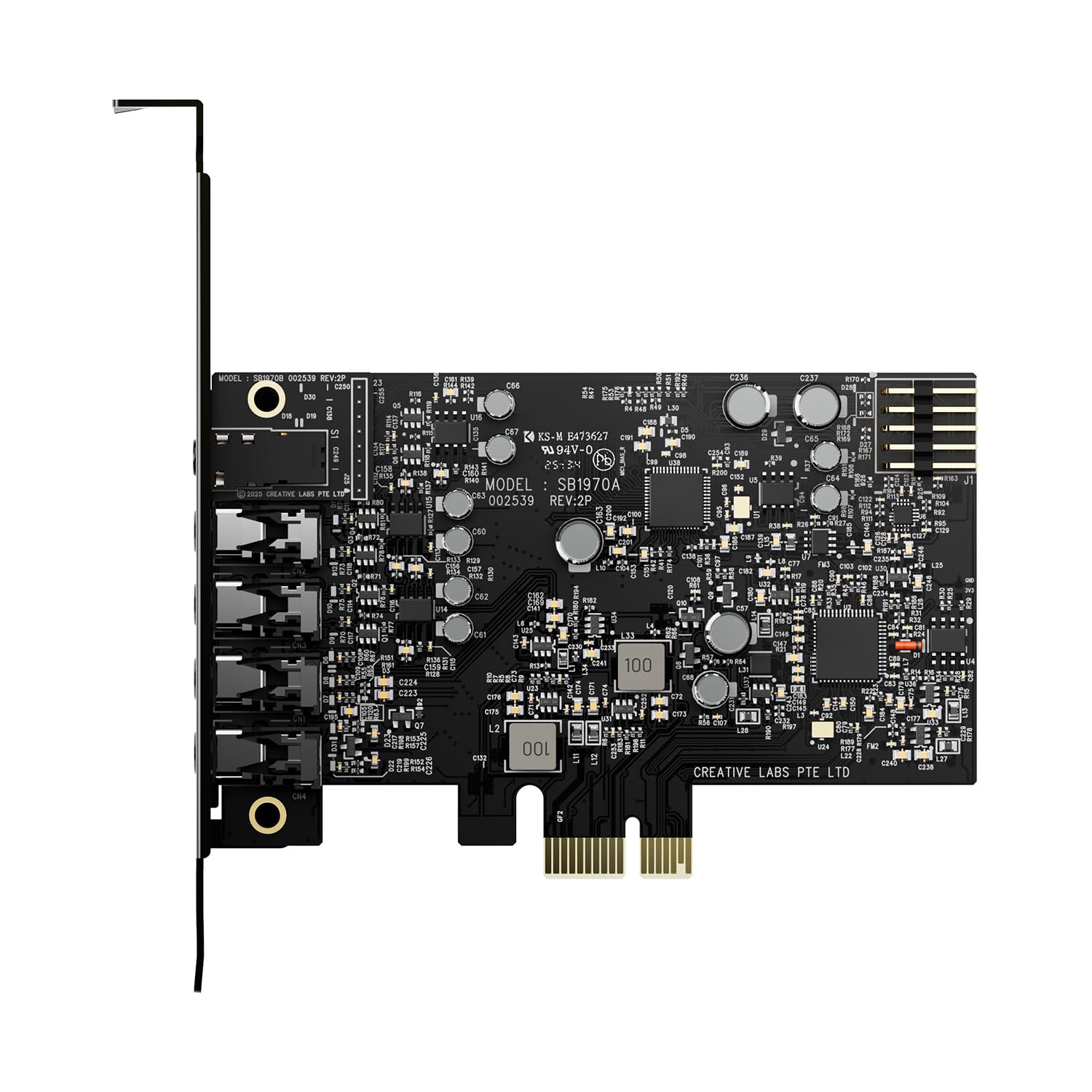 CREATIVE Sound Blaster Audigy Fx Pro Hi-res PCI-e geluidskaart met 7.1 discrete en virtuele surround en AutoEq voor pc