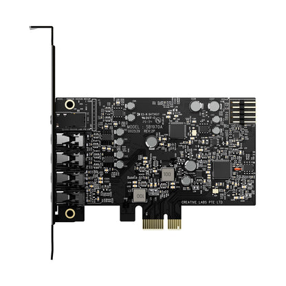 CREATIVE Sound Blaster Audigy Fx Pro Hi-res PCI-e geluidskaart met 7.1 discrete en virtuele surround en AutoEq voor pc