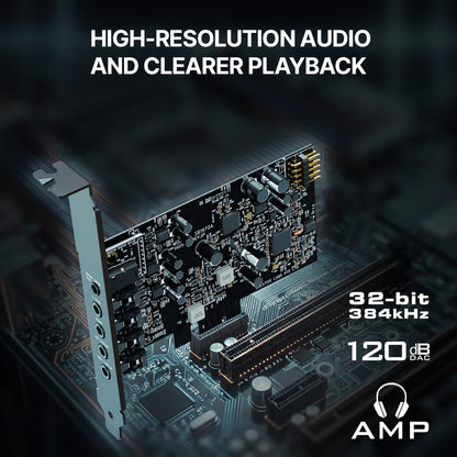 CREATIVE Sound Blaster Audigy Fx Pro Hi-res PCI-e geluidskaart met 7.1 discrete en virtuele surround en AutoEq voor pc