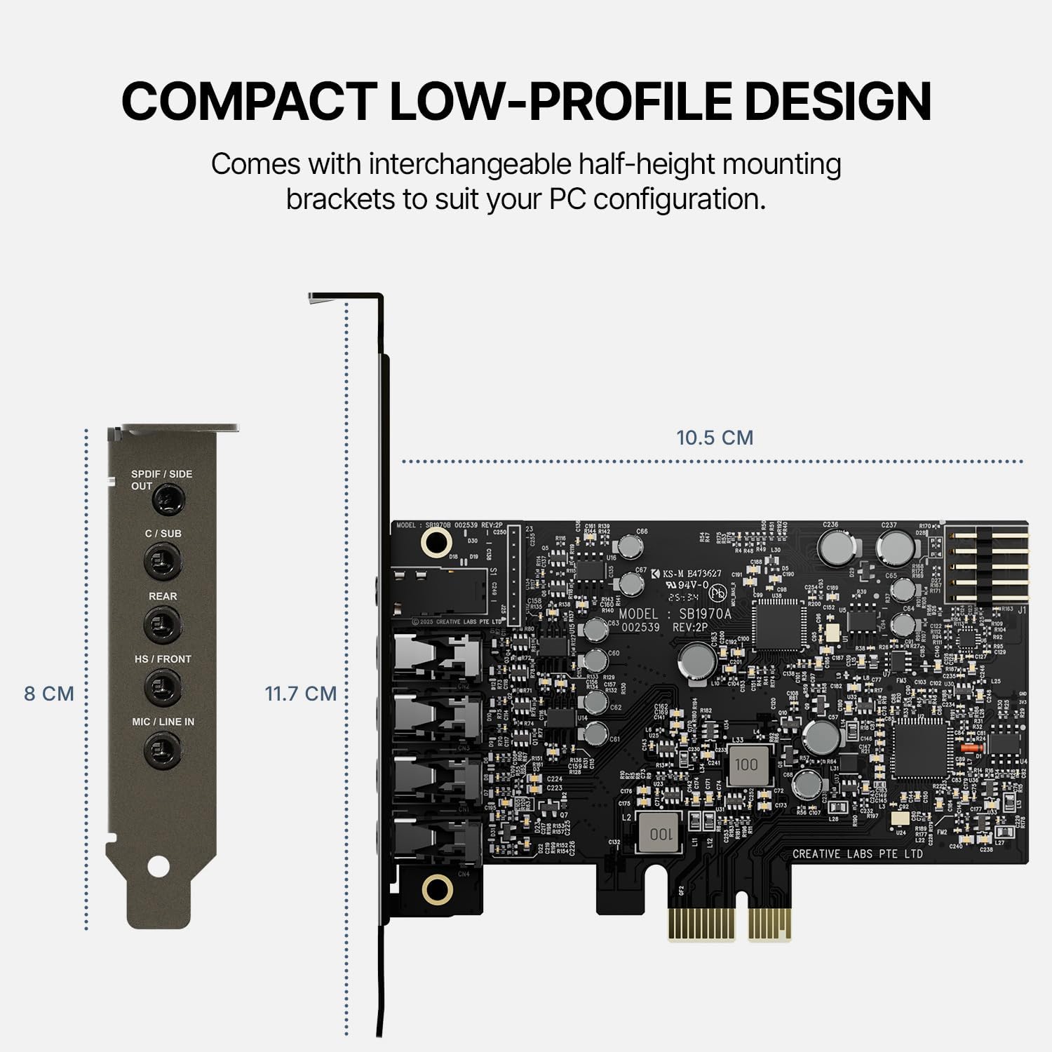 CREATIVE Sound Blaster Audigy Fx Pro Hi-res PCI-e geluidskaart met 7.1 discrete en virtuele surround en AutoEq voor pc