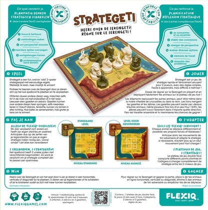 FlexIQ | Strategeti Bordspel | Vanaf 7+ | 2 spelers | Speelduur: 10 Minuten| NL/FR Versie