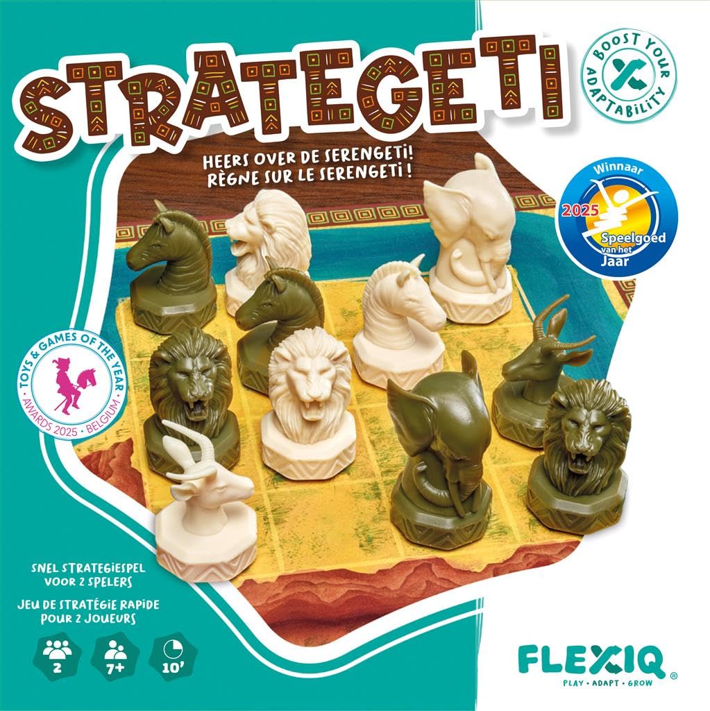 FlexIQ | Strategeti Bordspel | Vanaf 7+ | 2 spelers | Speelduur: 10 Minuten| NL/FR Versie