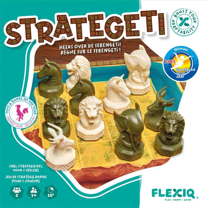 FlexIQ | Strategeti Bordspel | Vanaf 7+ | 2 spelers | Speelduur: 10 Minuten| NL/FR Versie
