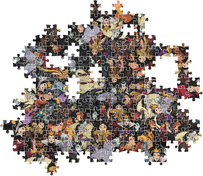 CLEMENTONI PZL 1000 IMPOSSIBLE DISNEY VILLAINS - 37518
