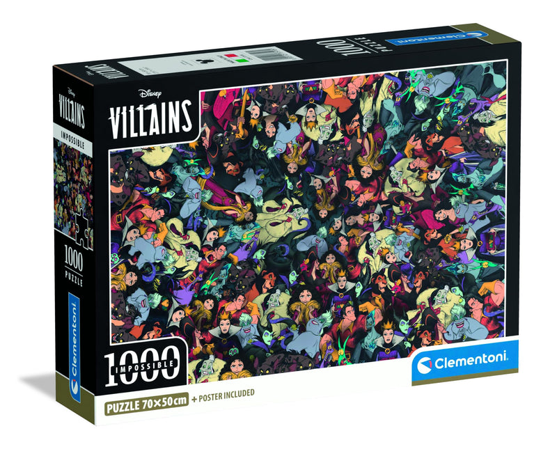 Clementoni:  Puzzle 1000 Pz - Disney Villains