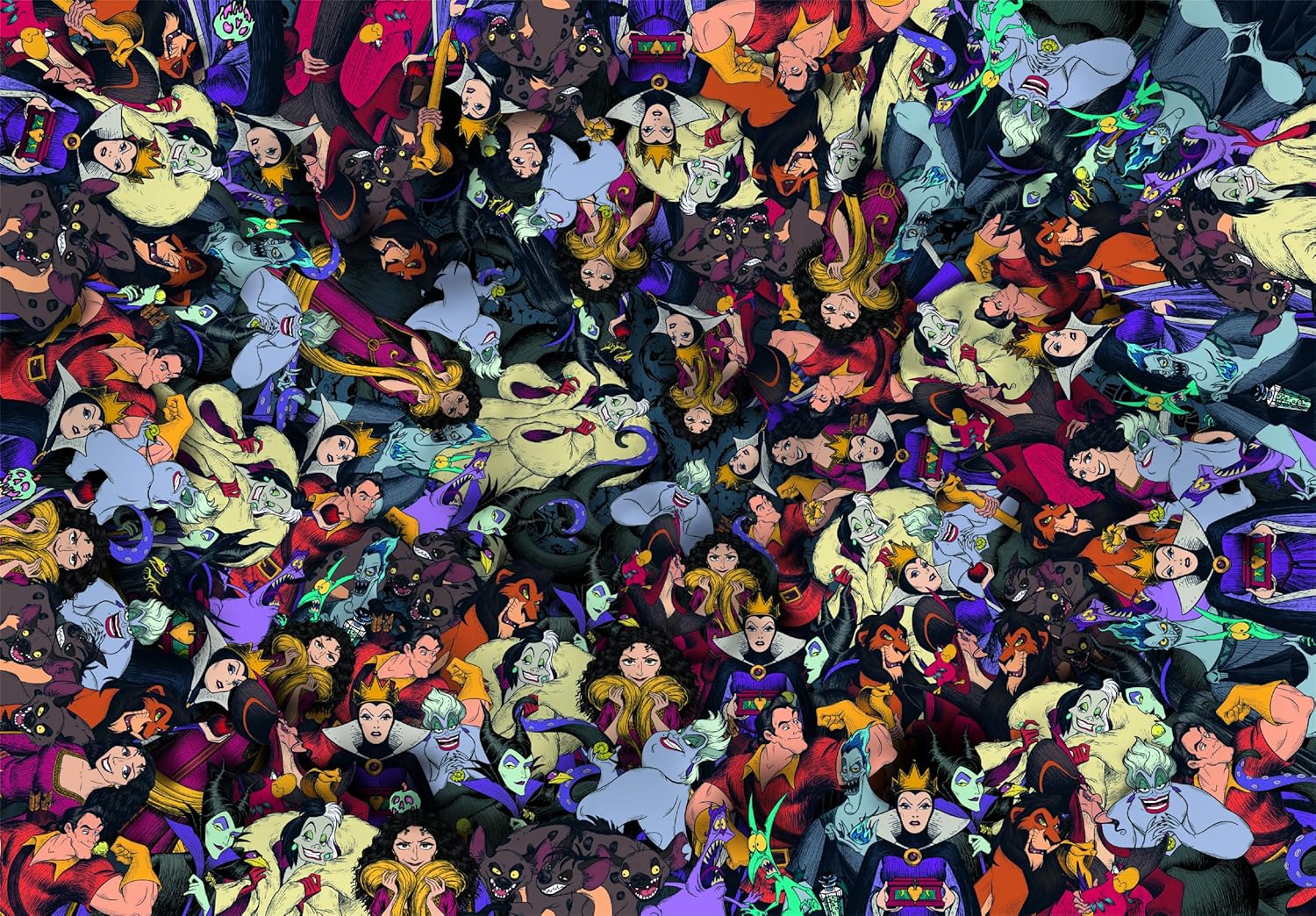CLEMENTONI PZL 1000 IMPOSSIBLE DISNEY VILLAINS - 37518