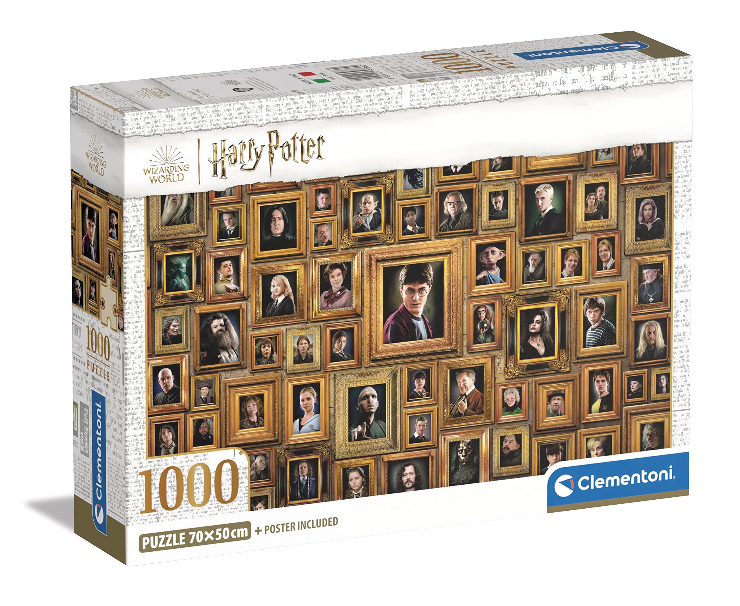 Clementoni - 39786 - Impossible Puzzle - Harry Potter - 1000 stukjes - puzzel voor volwassenen, moeilijke puzzel, onmogelijk, Made in Italy