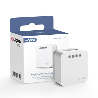 Aqara Single Switch T1 (No Neutral) - Zigbee 3.0 - Inbouw Module - Zonder Nuldraad
