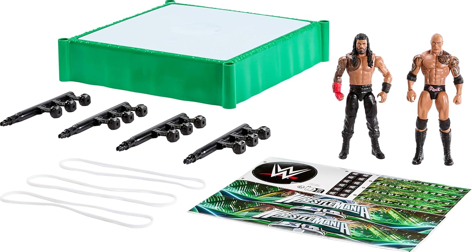 Wwe Vechtring Met 2 Speelfiguren