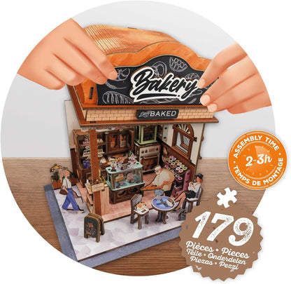 Houten Bouwpakket Diorama Bakkerij - 179Dlg.