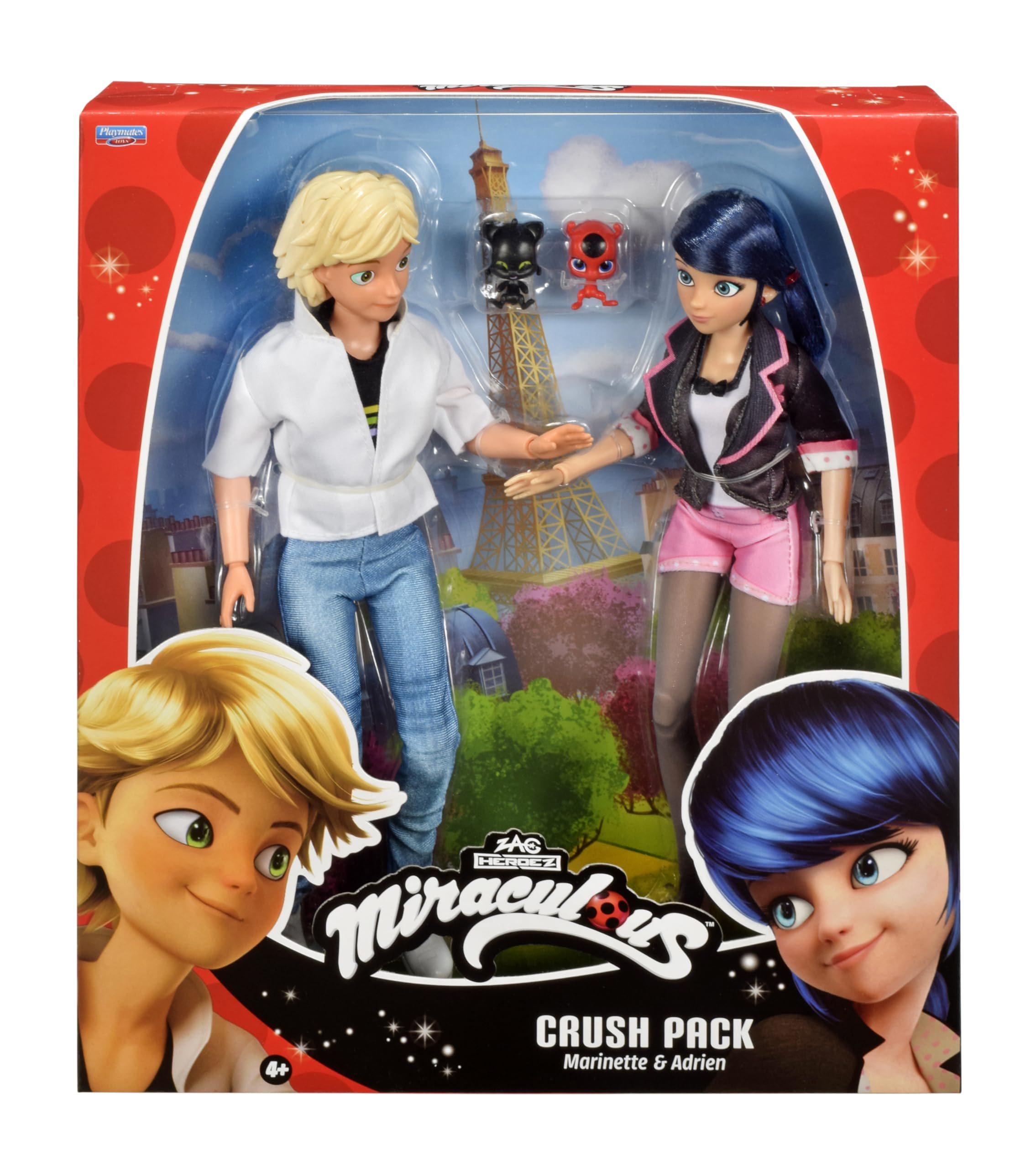 Miraculous Marinette & Adrien Poppenset - 26 Cm