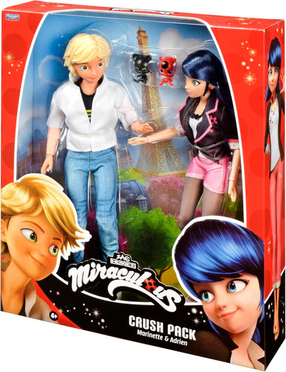 Miraculous Marinette & Adrien Poppenset - 26 Cm