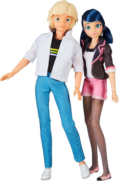 Miraculous Marinette & Adrien Poppenset - 26 Cm