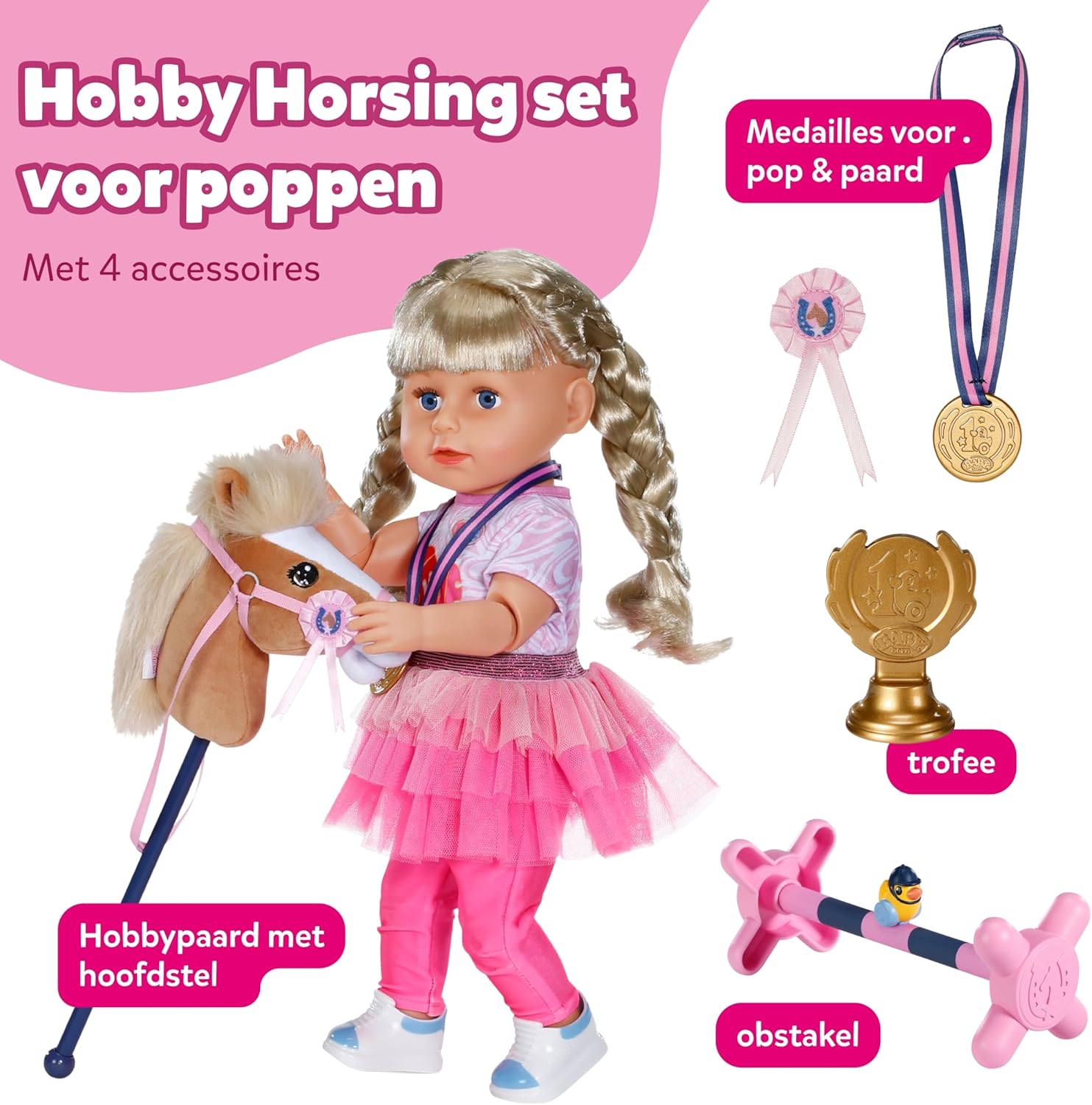 Baby Born Hobbyhorseset - 43Cm