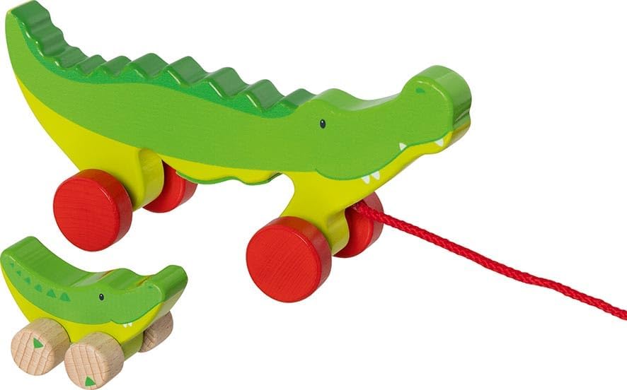 Goki Houten Trekkrokodillen Cosmo & Croki