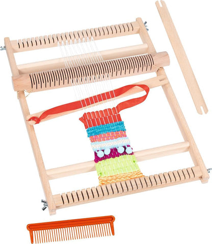 Goki Houten Weefraam Voor School Met Kam - 25Cm