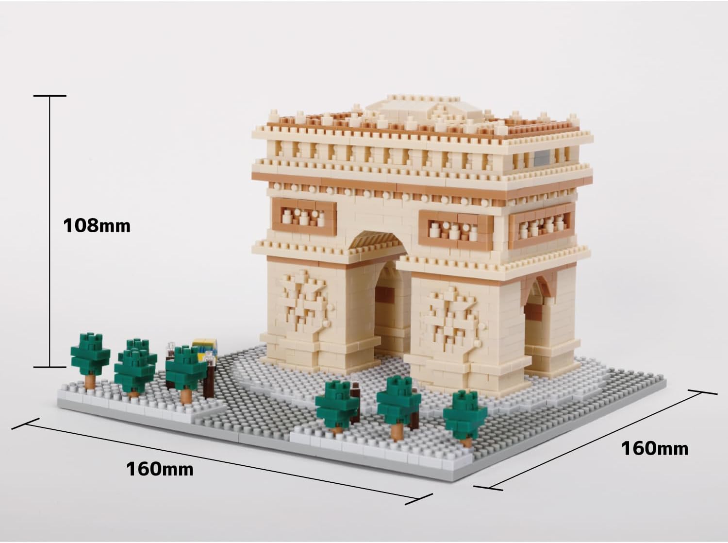 Nanoblock Bouwset Arc De Triomphe Deluxe - 1560St.