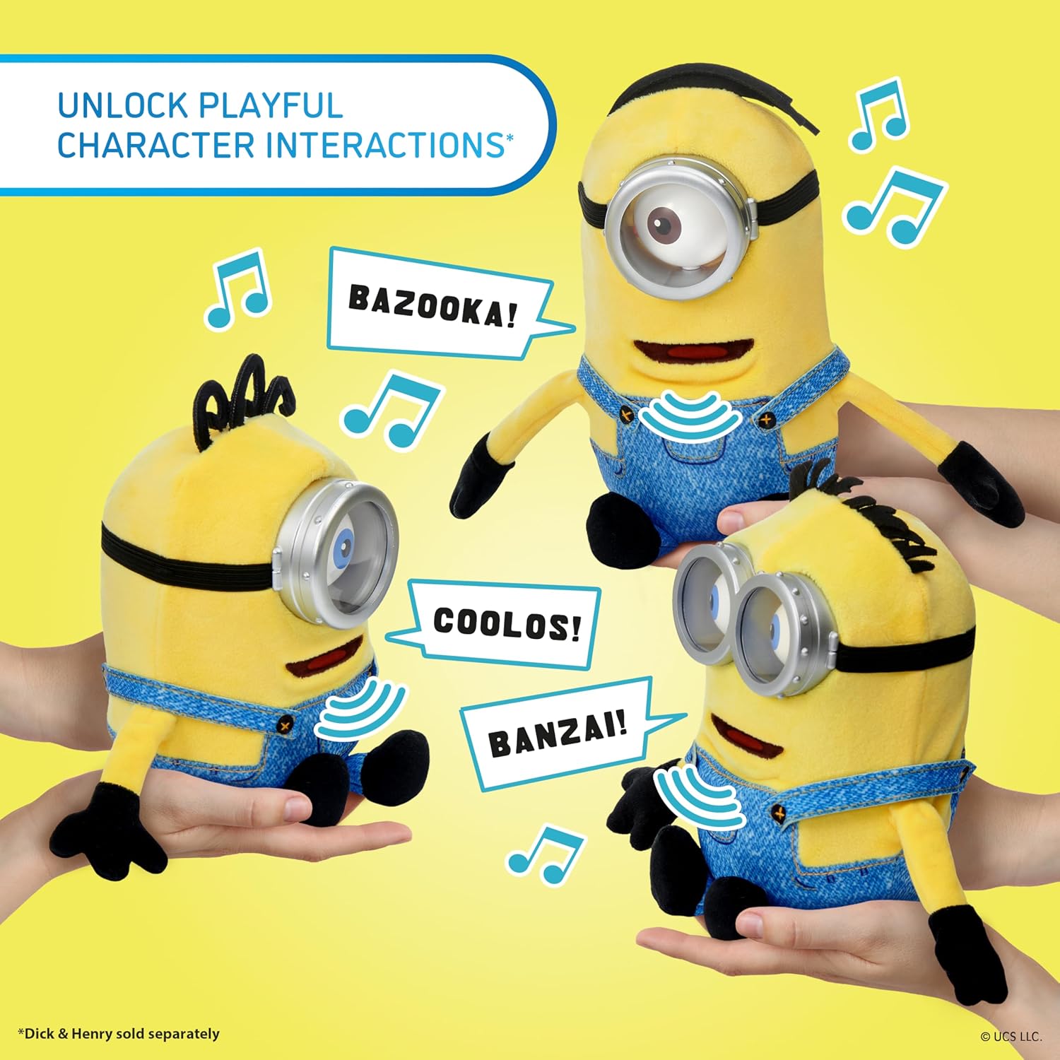 Universal Minions James Palm Puppetronic Interactieve Knuffel