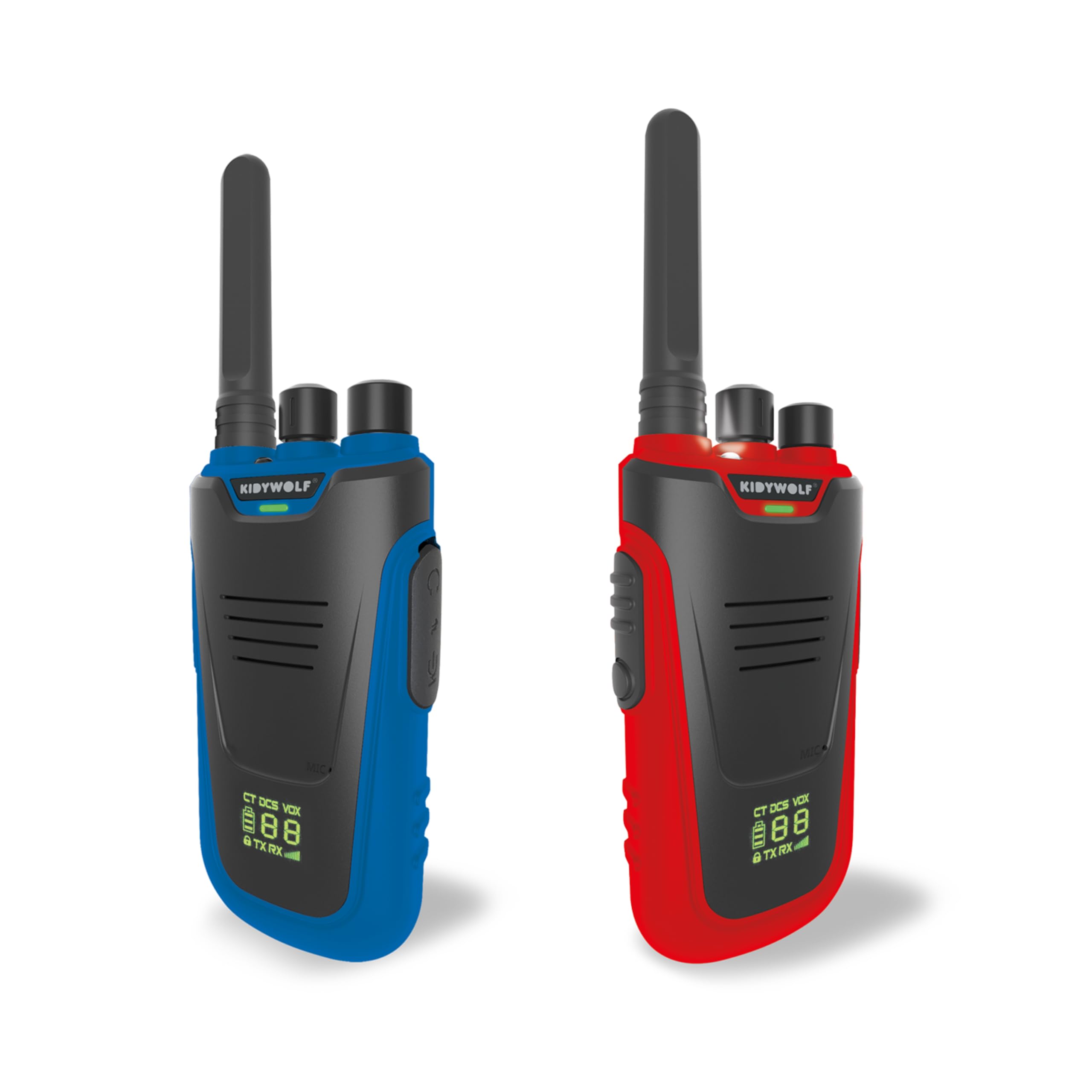 Kidywolf Kidytalk Walkie Talkies Blauw/Rood