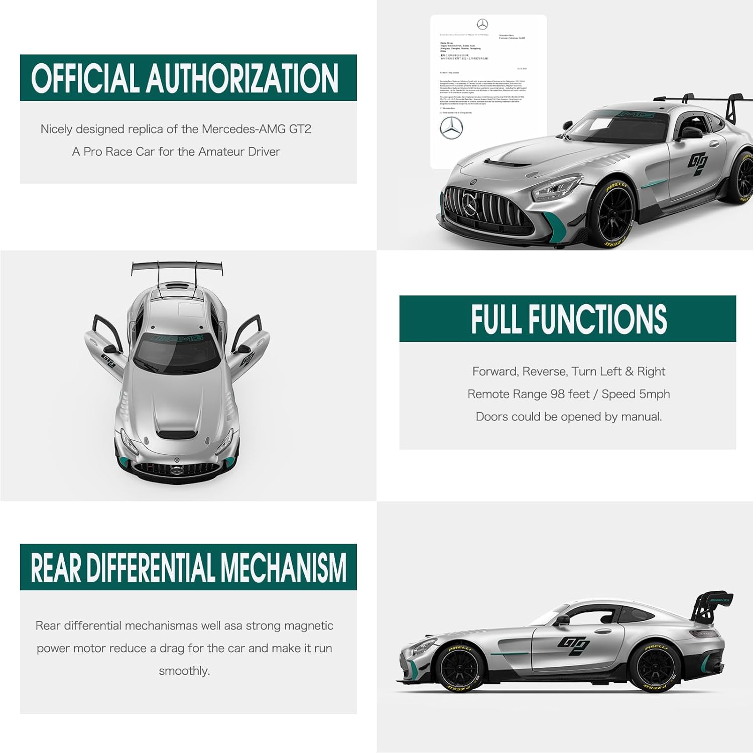 Rc Bestuurbare Auto Mercedes-Amg Gt2 - 1:14