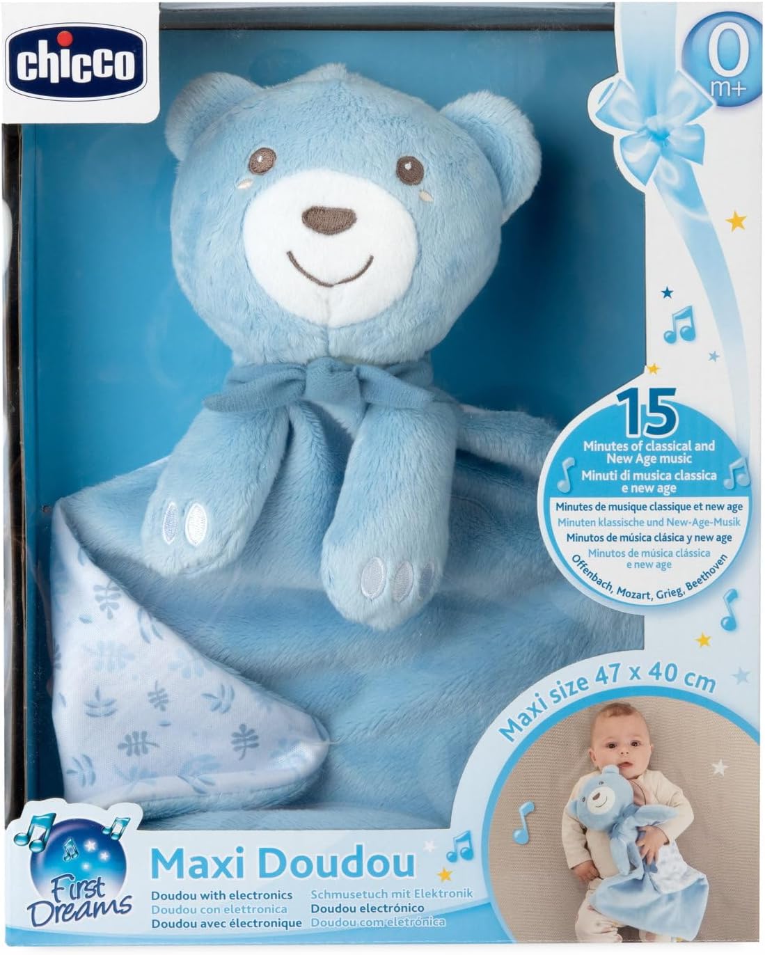 Maxi Knuffel Blauw 47X40Cm