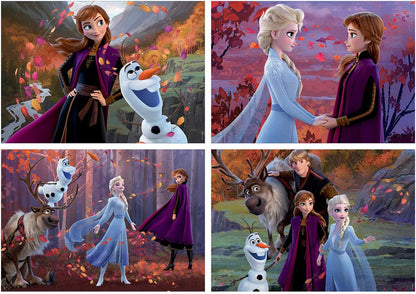 Frozen 2 Legpuzzel 4-In-1 - 50-80-100-150St.
