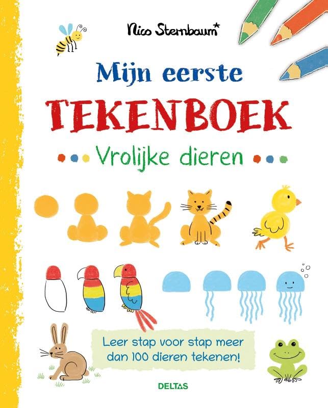 Mijn Eerste Tekenboek - Vrolijke Dieren