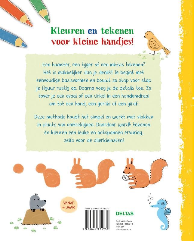Mijn Eerste Tekenboek - Vrolijke Dieren