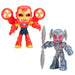 Disney Jr. Series Marvel's Iron Man and his Awesome Friends Iron Antics Pack, 7.6 cm Iron Man and Ultron Action Figure 2-Pack, Super Hero Toys, Figures, Ages 3+