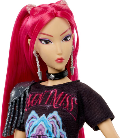 Mattel Kpop Demon Hunters HUNTR/X Mira Fashion Doll | Wearing “How It’s Done” Performance Look, Sword Accessory, Inspired by the Movie