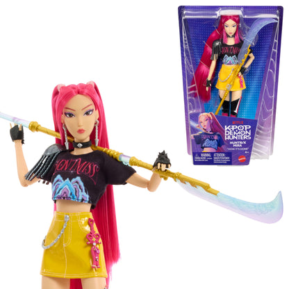 Mattel Kpop Demon Hunters HUNTR/X Mira Fashion Doll | Wearing “How It’s Done” Performance Look, Sword Accessory, Inspired by the Movie