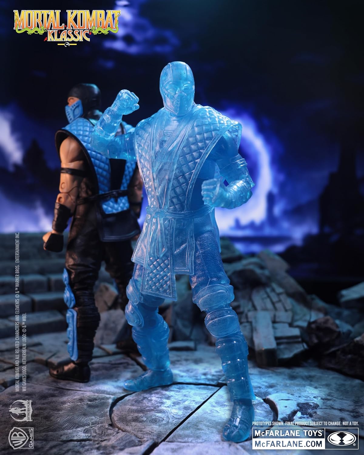 Mortal Kombat Classic Action Figure Sub-Zero (Ice Clone), 18 cm