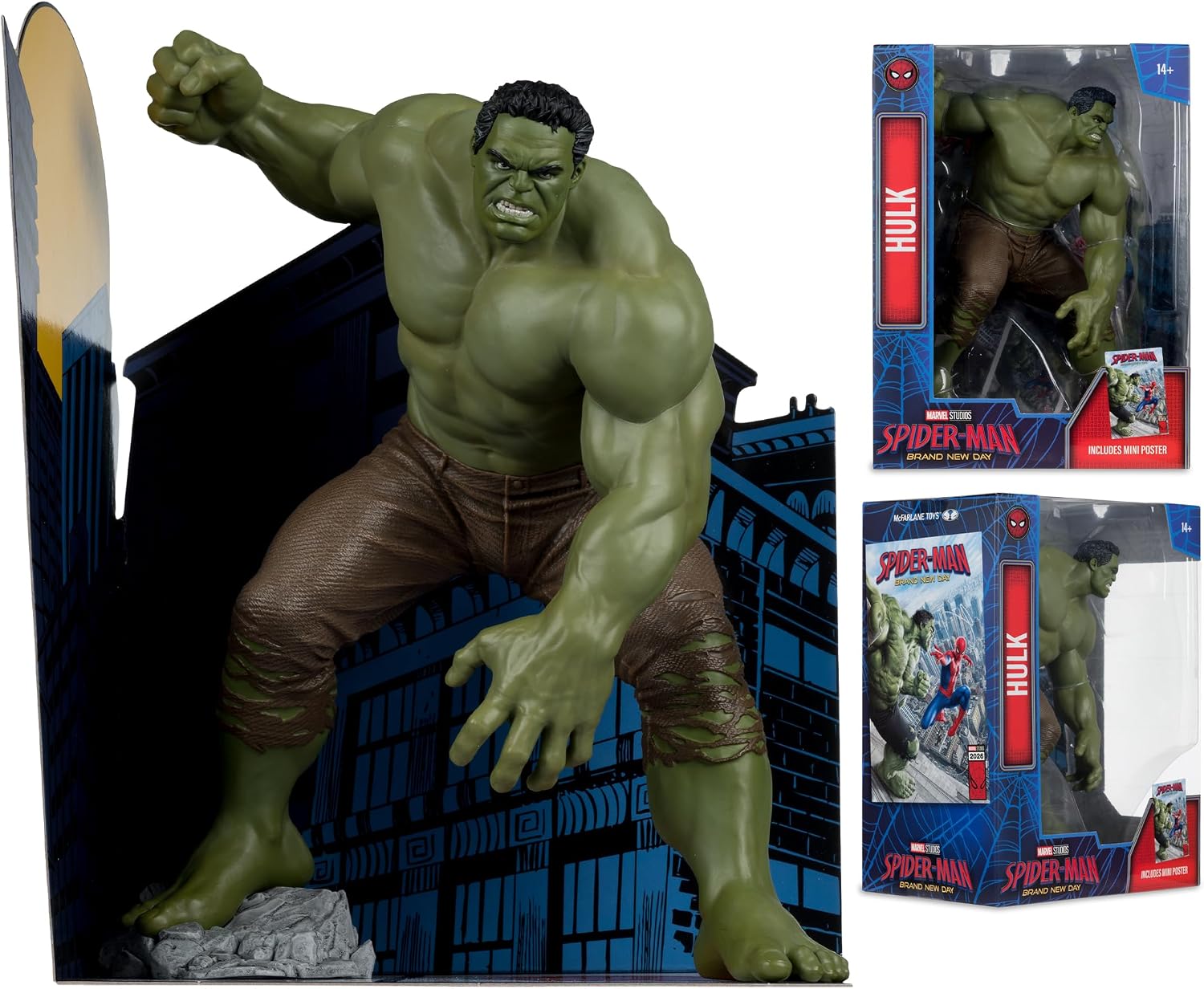 McFarlane Toys- Marvel Studios Hulk (Spider-Man: Brand New Day) 1:6th Scale Collectible