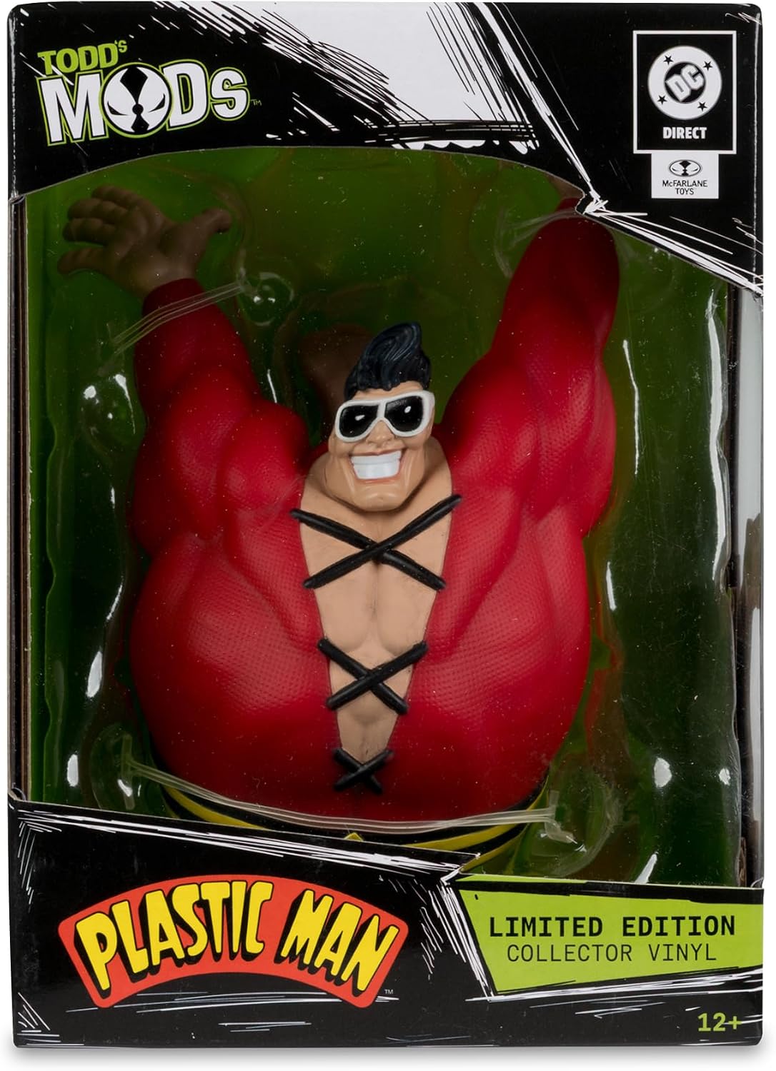 McFarlane Toys- DC Direct Plastic Man Limited Edition Collector Vinyl (Todd's Mods) 4.5in Scale Posed Figure